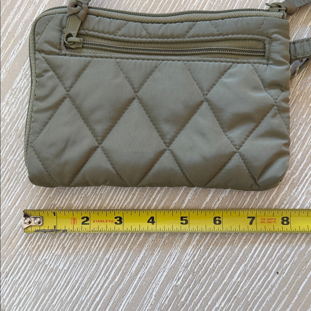 Vera Bradley Olive Quilted Backpack and Wristlet Set - Picture 4 of 15